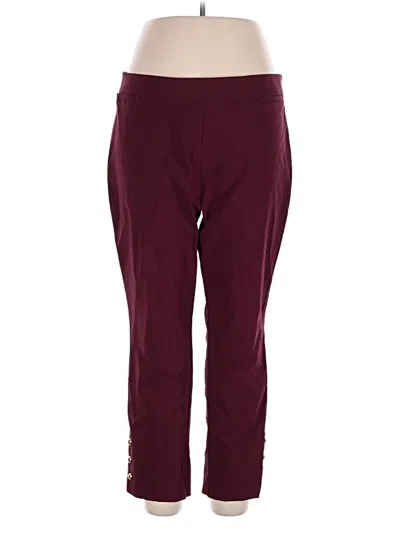Pre-owned Counterparts Active Pants In Burgundy