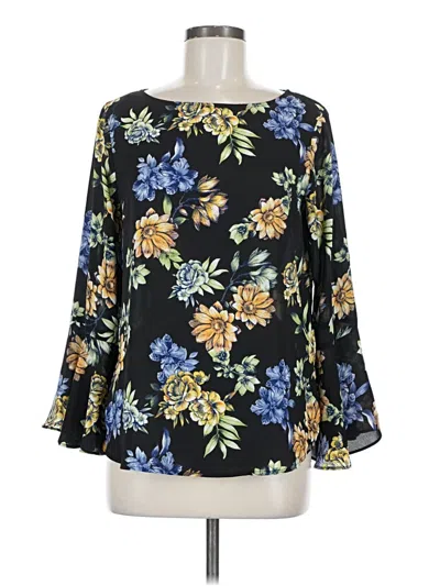 Pre-owned Counterparts Long Sleeve Blouse In Black