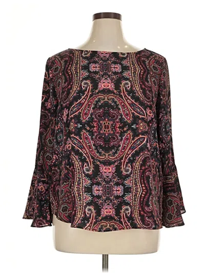 Pre-owned Counterparts Long Sleeve Blouse In Black
