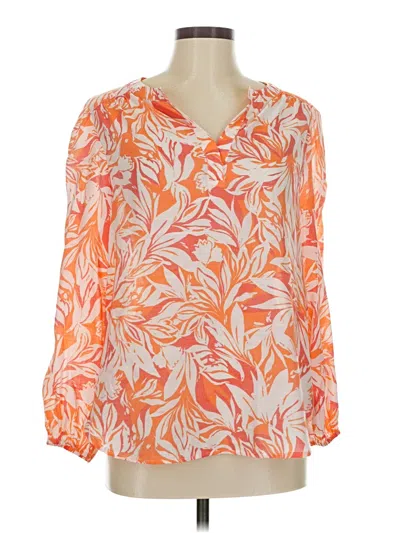 Pre-owned Counterparts Long Sleeve Blouse In Orange