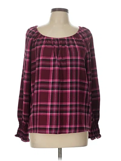 Pre-owned Counterparts Long Sleeve Blouse In Pink