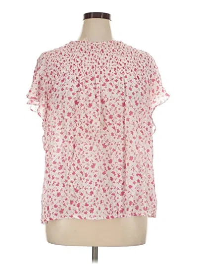 Pre-owned Counterparts Short Sleeve Blouse In Pink