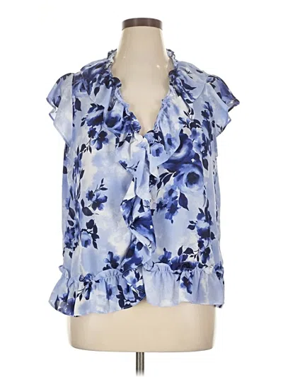 Pre-owned Counterparts Sleeveless Blouse In Blue