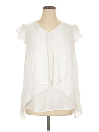 Pre-owned Counterparts Sleeveless Blouse In White