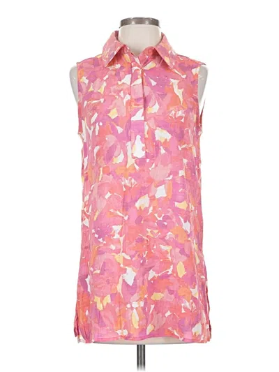 Pre-owned Counterparts Sleeveless Button Down Shirt In Pink