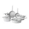 Country Kitchen 11-pc. Durable Non-stick Diamond Cookware Set In Yellow