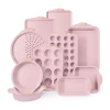 Country Kitchen Stackable Non-stick 10-pc. Bakeware Set In Pink