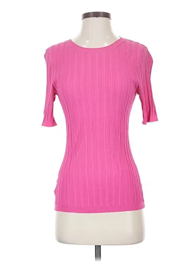 Pre-owned Country Road Short Sleeve Top Pink Boatneck Tops