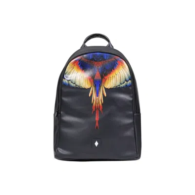 County Of Milan Black Polyethylene Backpack
