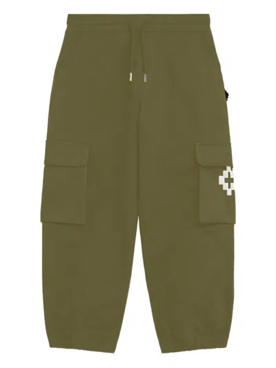 County Of Milan Kids' Cargo-pocket Track Pants In Green