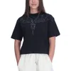 County Of Milan Black Cotton T-shirt In Black