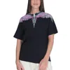 County Of Milan Black Cotton T-shirt In Black