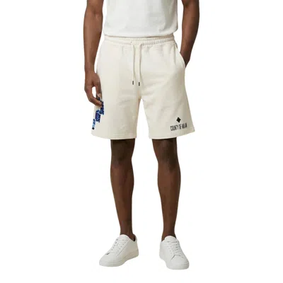County Of Milan Cream Cotton Bermuda Shorts In Neutral