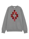 County Of Milan Crew-neck Sweatshirt In Gray