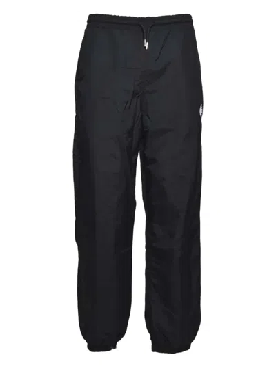 County Of Milan Drawstring Logo Track Pants In Black