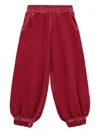 County Of Milan Embroidered Trousers In Red