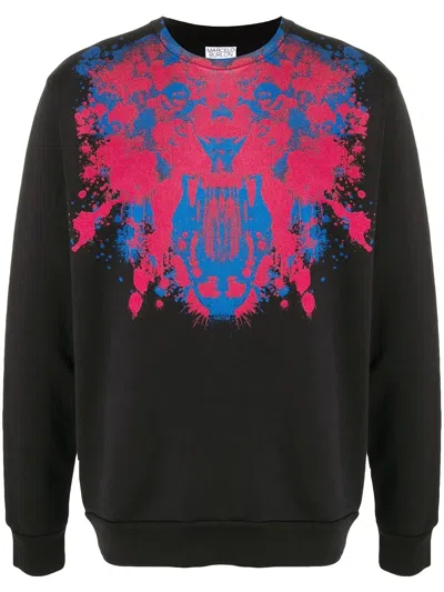 County Of Milan Graphic Print Sweatshirt In Black