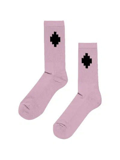 County Of Milan Kids' Graphic Socks In Pink