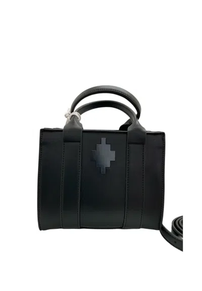 County Of Milan Hand Bag With Shoulder Strap Woman  Embossed Logo In Black