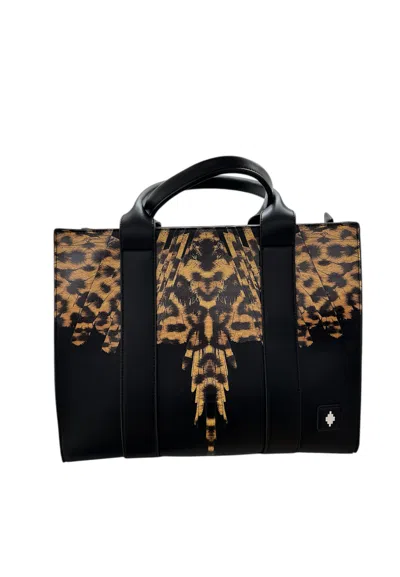 County Of Milan Hand Bag With Shoulder Strap Woman  Leopard Wings In Black
