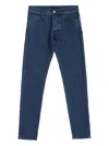 County Of Milan Logo Graphic Slim-fit Jeans In Blue