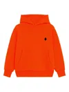 County Of Milan Logo Hooded Top In Orange