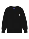 County Of Milan Logo-print Crew-neck Sweater In Black
