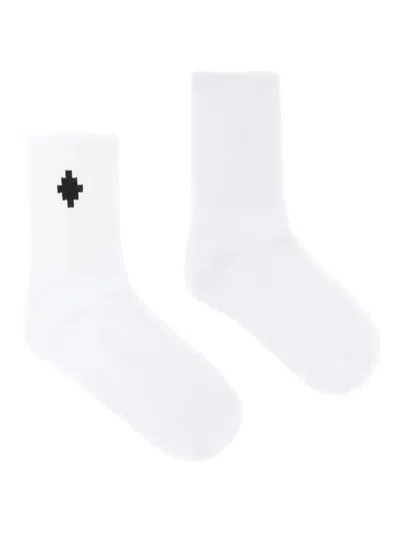 County Of Milan Kids' Logo Socks In White