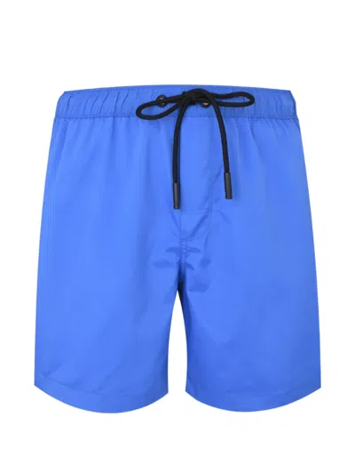 County Of Milan Logo-print Drawstring Shorts In Blue