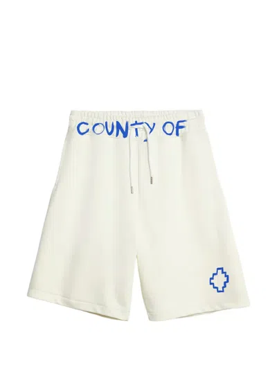 County Of Milan Logo-print Shorts In White