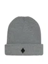 County Of Milan Ribbed Appliqué Hat In Gray