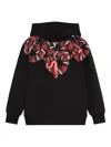 County Of Milan Snake Graphic Hoodie In Black