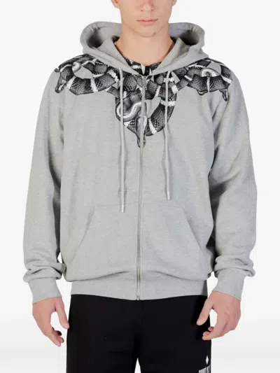 County Of Milan Snake Graphic Cotton Hoodie In Multi