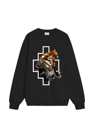 County Of Milan Tiger-print Sweatshirt In Black