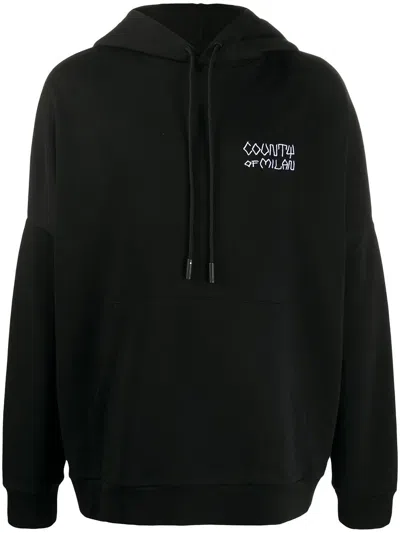 County Of Milan Tribe Oversize Hoodie In Black