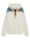 County Of Milan Wings-print Hoodie In White
