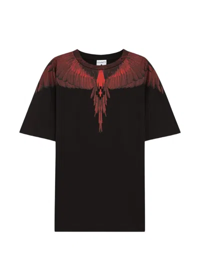 County Of Milan Wings-print T-shirt In Black