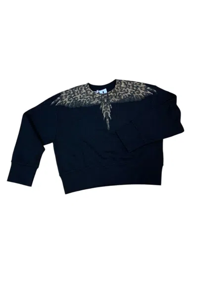 County Of Milan Women's Sweatshirt  Print Wings Animalier In Blue