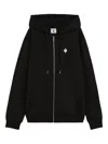 County Of Milan Zip-up Hoodie In Black
