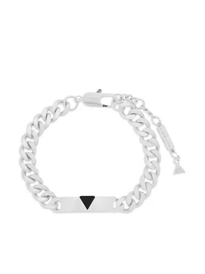 Coup De Coeur Curb-chain Triangle-detail Bracelet In Metallic