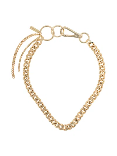 Coup De Coeur Hoop Linked Chain Necklace In Gold