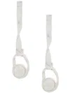 Coup De Coeur Liquid Pearl Drop Earrings In Silver
