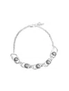Coup De Coeur Liquid Pearl Necklace In Silver