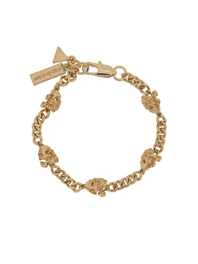 Coup De Coeur Rock Detail Chain Bracelet In Gold