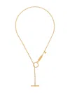 Coup De Coeur T-bar Chain Necklace In Gold