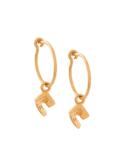 Coup De Coeur Vortex Hoop Earrings In Gold