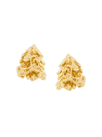 COUP DE COEUR VORTEX STUD EARRINGS,GOLDVORTEXSTONESTUDEARRINGS12472800