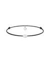 Courbet 18kt Recycled White Gold Let's Commit Cord And Laboratory-grown Diamond Bracelet In Multi