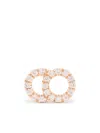 Courbet 18kt Recycled Rose Gold Celeste Small Laboratory-grown Diamond Pavé Mono Stud Earring In Rosa