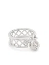 Courbet 18kt Recycled White Gold Diamond Ring In Silver
